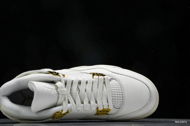 Rep TBkick AQ9129-170 Jordan Gold 4 Metallic Retro 0801